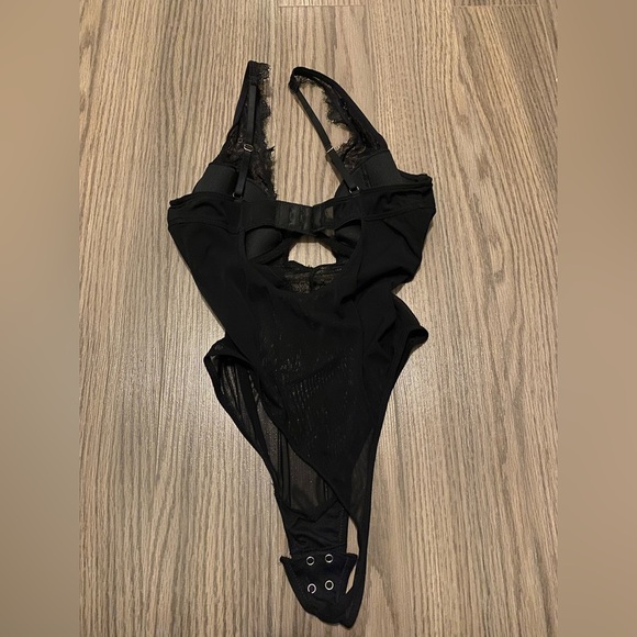 Dynamite Mesh and Lace Thong Bodysuit - Picture 8 of 8